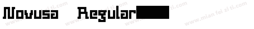 Novusa Regular字体转换